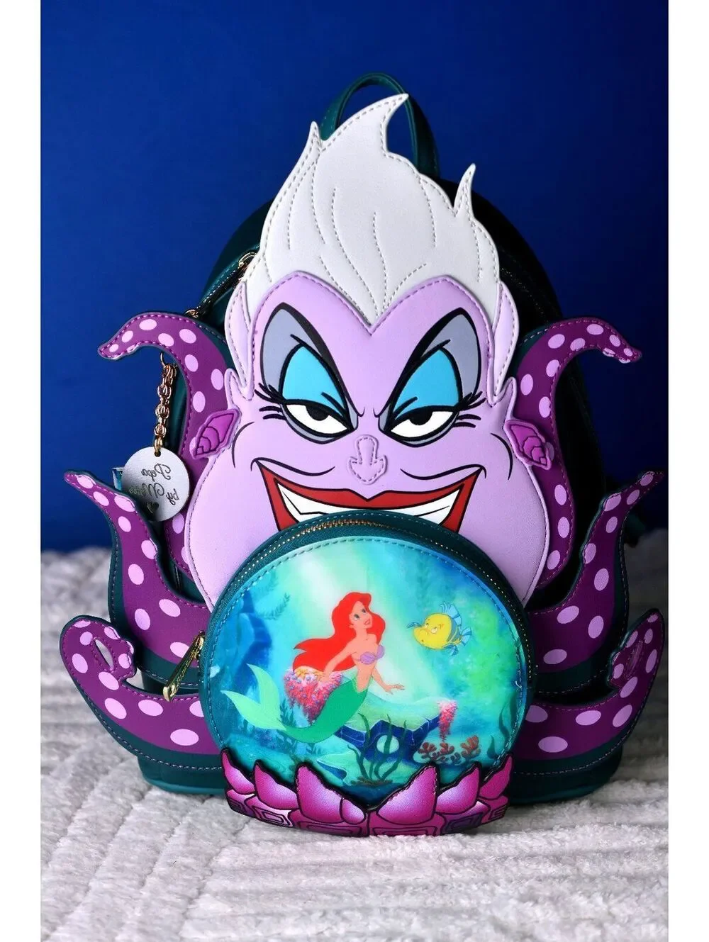 Loungefly Disney Ursula Crystal Ball Backpack & Wallet | NWT